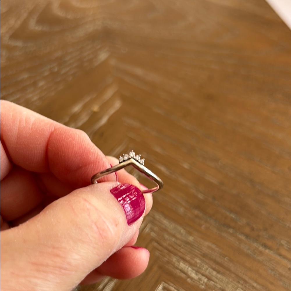 Pandora silver wishbone ring